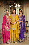 Anokhi By Eba Chinon Embroidery Readymade Suits Wholesale Price In Surat
